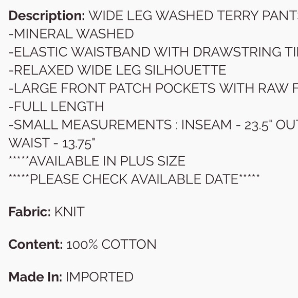 💕 Coming Soon! Easel Stylish Blue Wide-Leg Pants - Picture 6 of 6